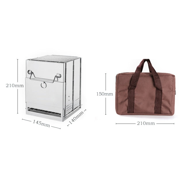 Mini Outdoor Portable Firewood Stove (No Bag)