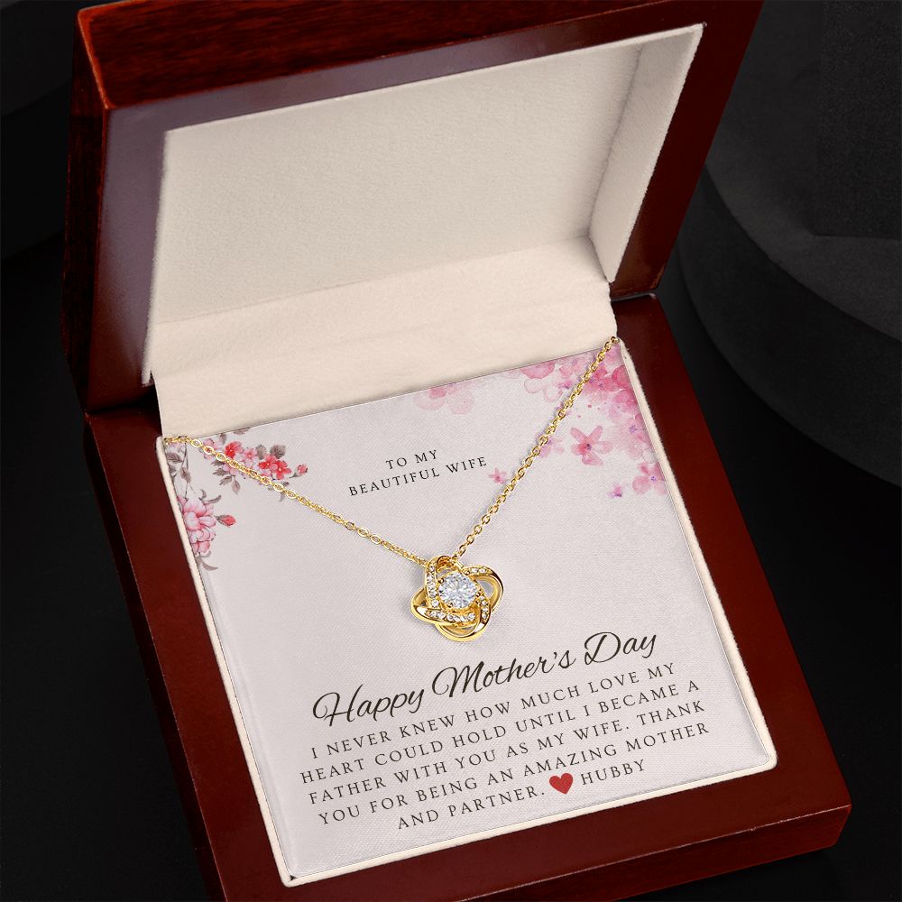 Love Knot Mother's Day Necklace, Gift For Wife From Husband, Mother's Day Gift