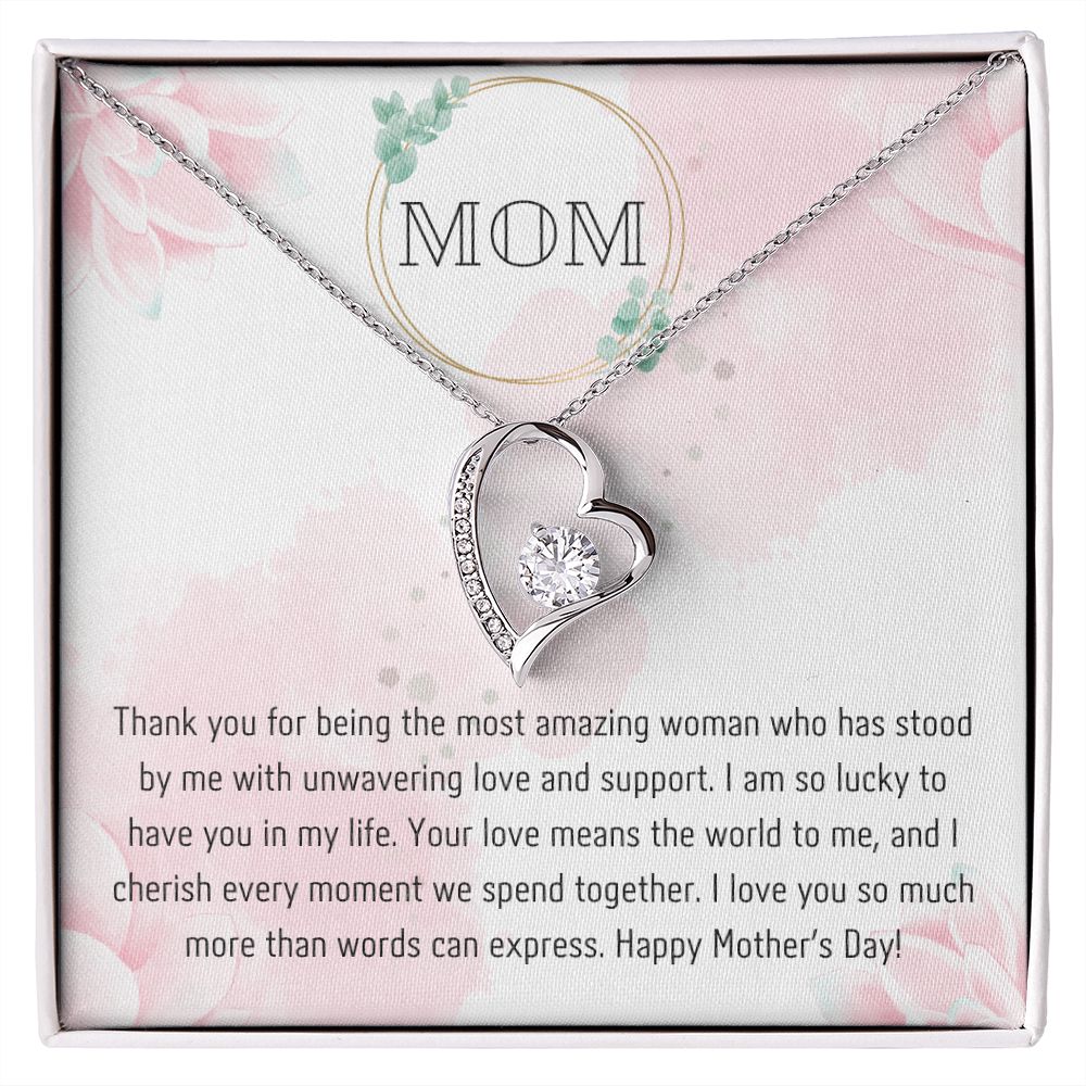 Super Mom - Unwavering spirit - Forever Love Necklace and Cubic