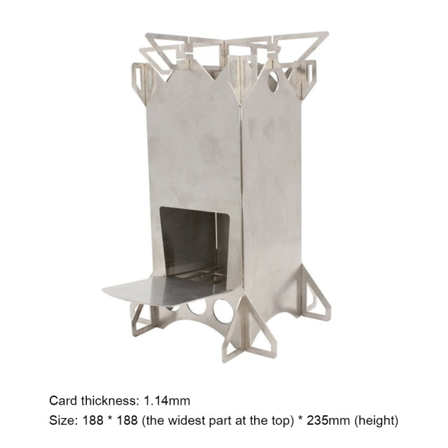 Mini Outdoor Portable Firewood Stove with Bag