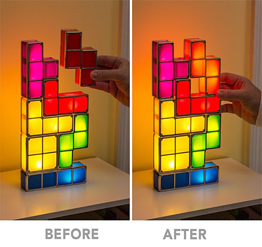 Stackable Tetris Night Light