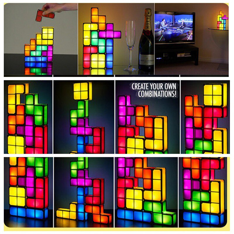 Stackable Tetris Night Light
