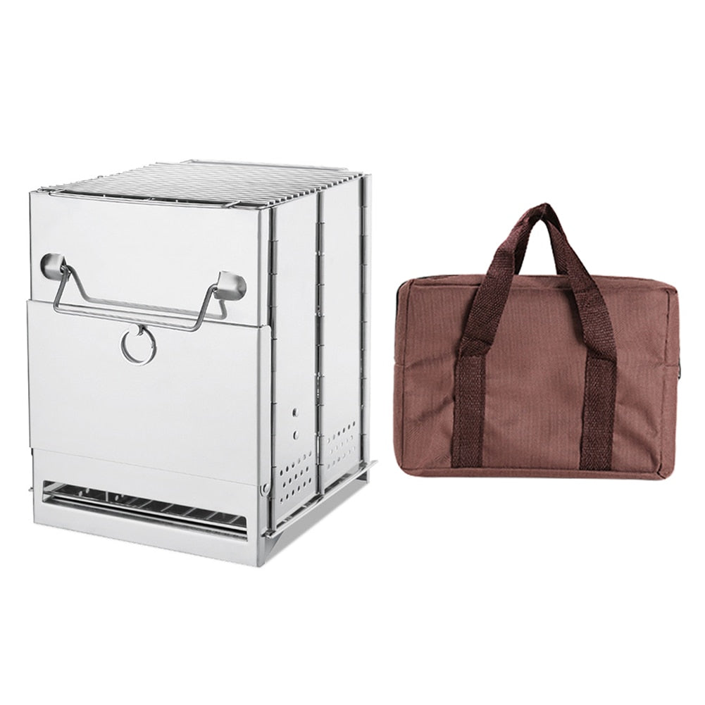 Mini Outdoor Portable Firewood Stove with Bag