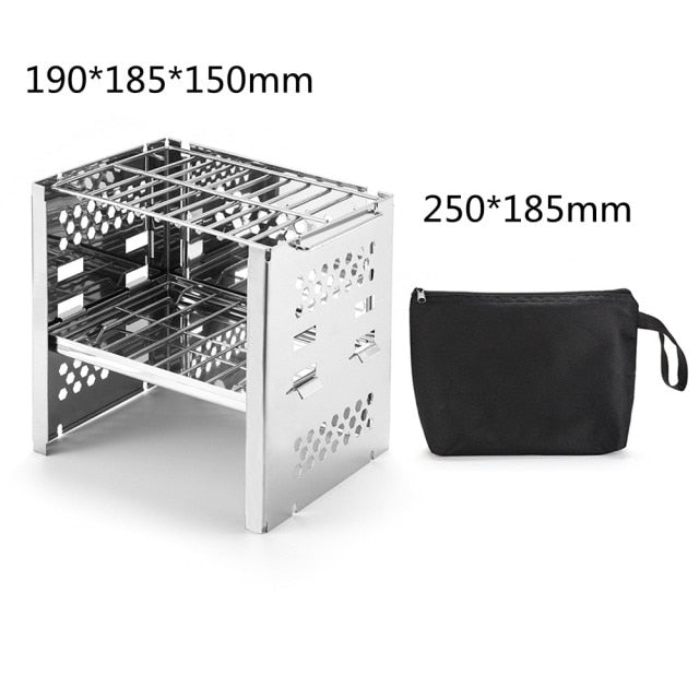 Mini Outdoor Portable Firewood Stove with Bag