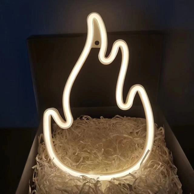 Fire Flame Neon Sign LED Light