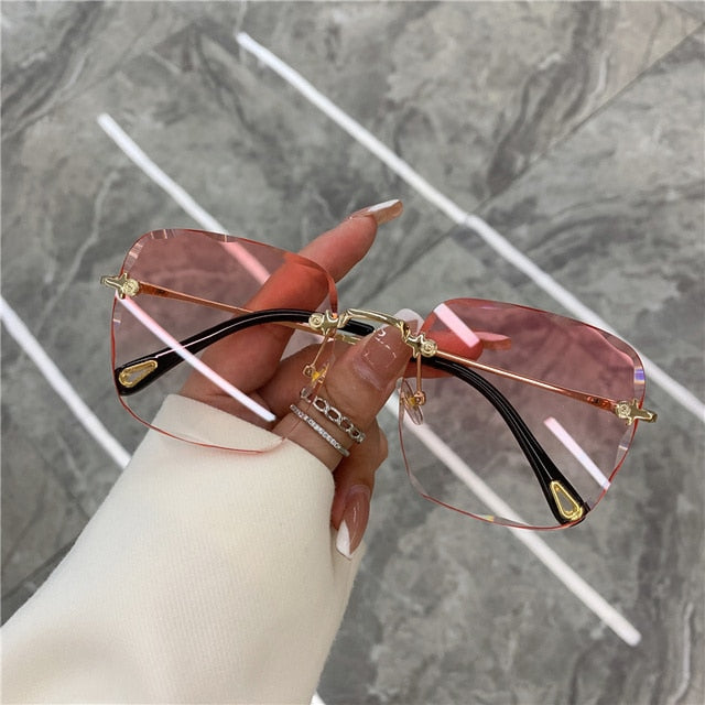 Glam Clip Frameless UV Sunglasses