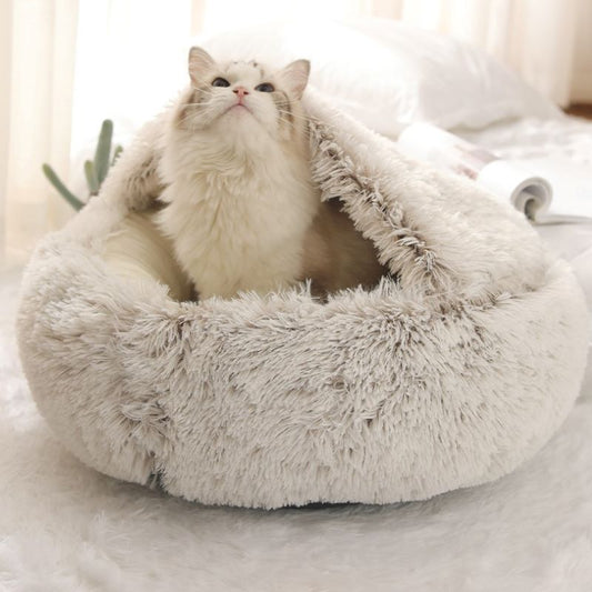 Fluffy Macaron Pet Bed