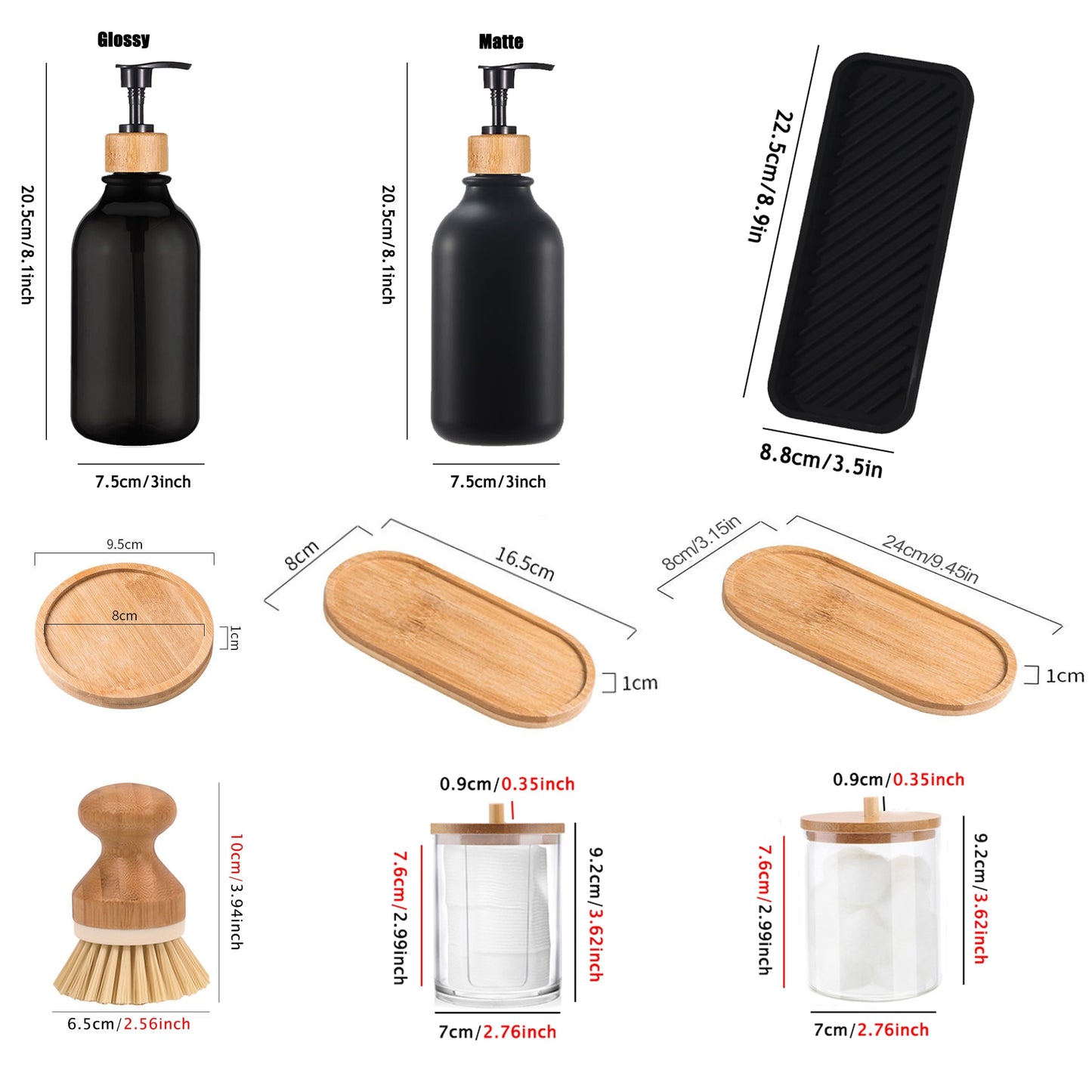 Refillable Bamboo Soap Dispenser