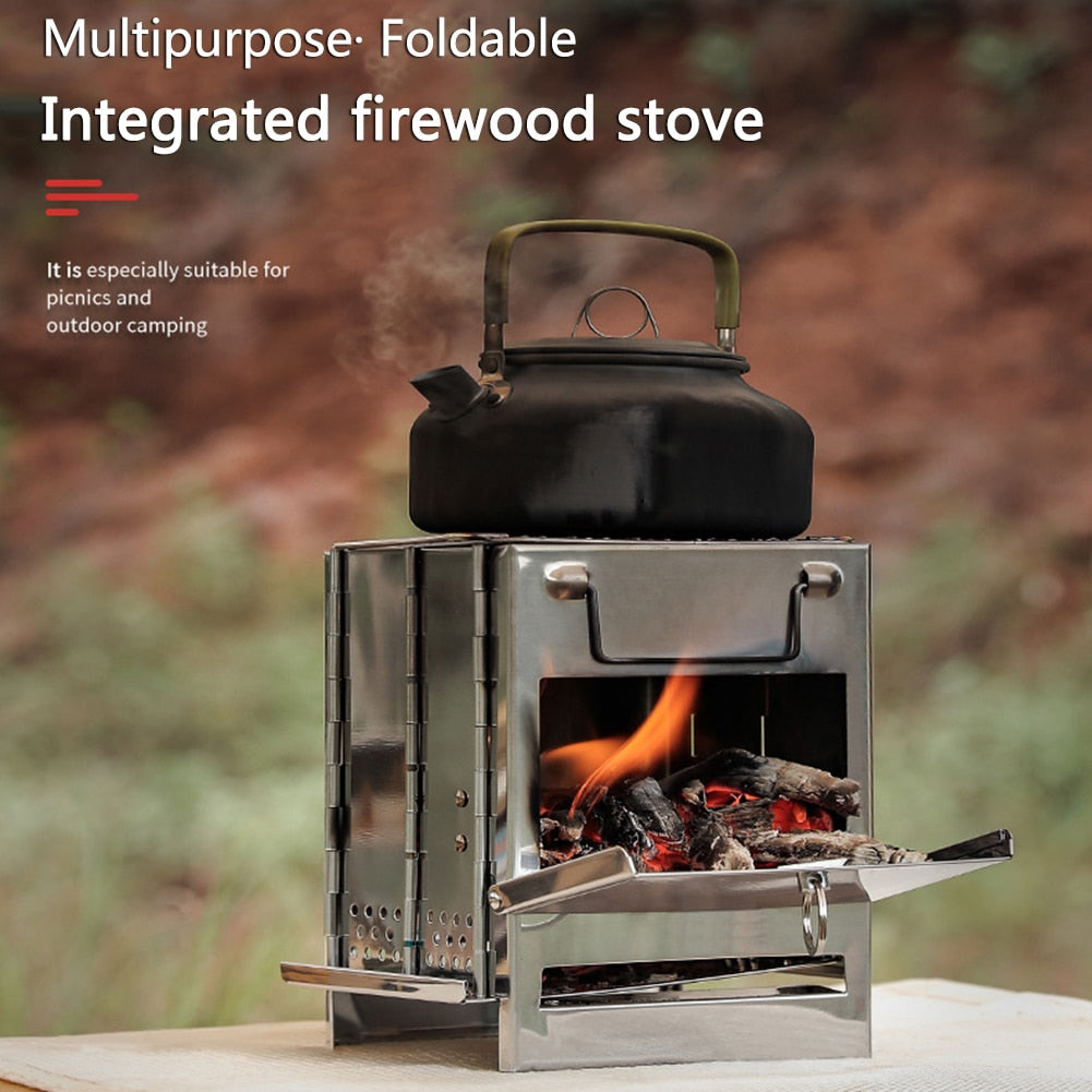 Mini Outdoor Portable Firewood Stove with Bag