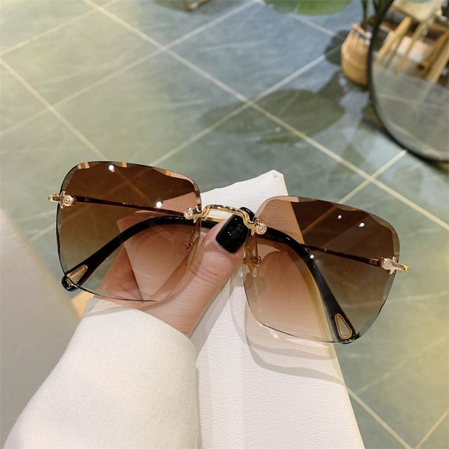 Glam Clip Frameless UV Sunglasses