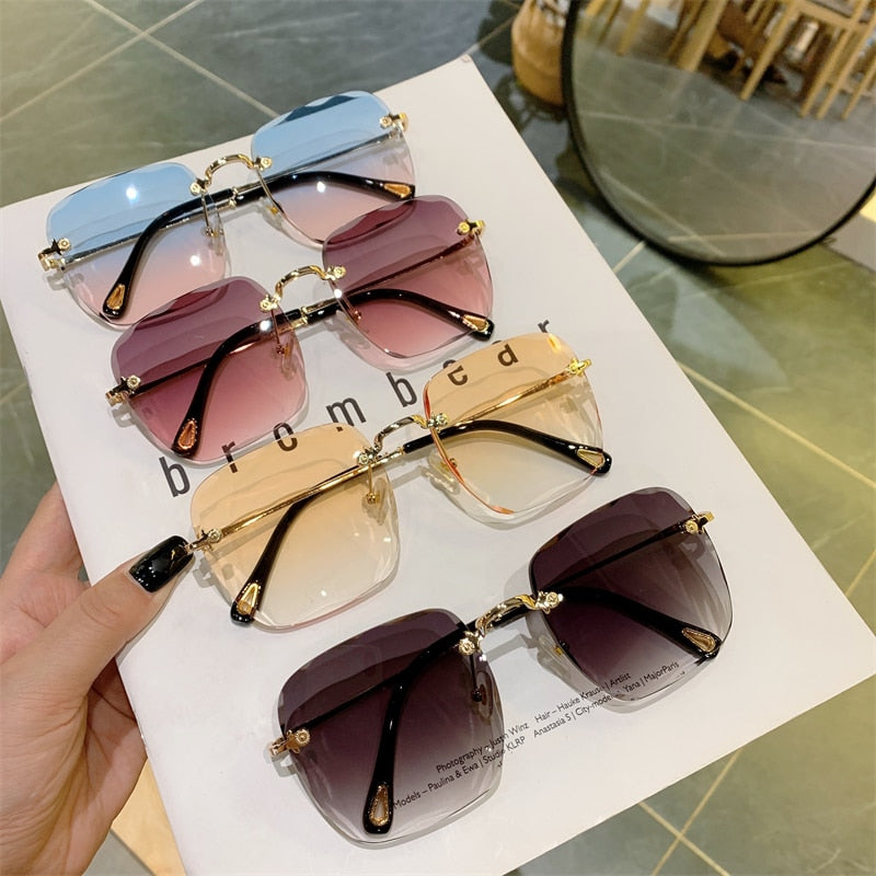 Glam Clip Frameless UV Sunglasses