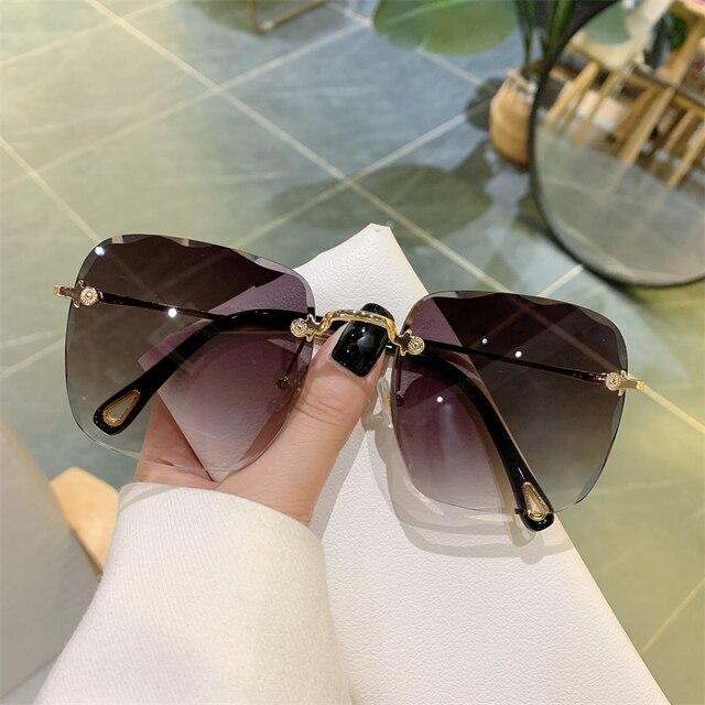 Glam Clip Frameless UV Sunglasses