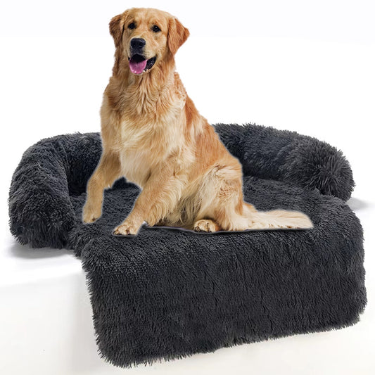 Calming Bolster Pet Bed and Throw