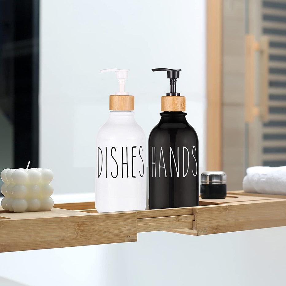 Refillable Bamboo Soap Dispenser