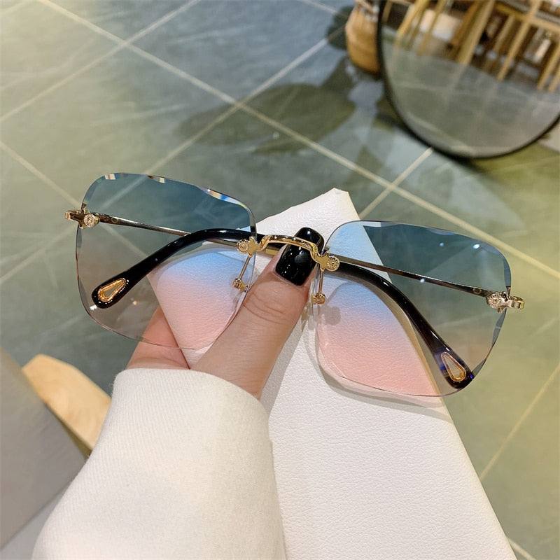 Glam Clip Frameless UV Sunglasses