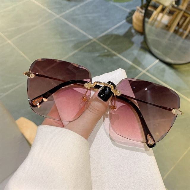 Glam Clip Frameless UV Sunglasses