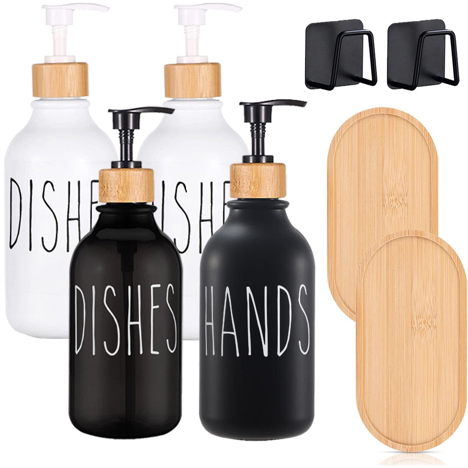 Refillable Bamboo Soap Dispenser